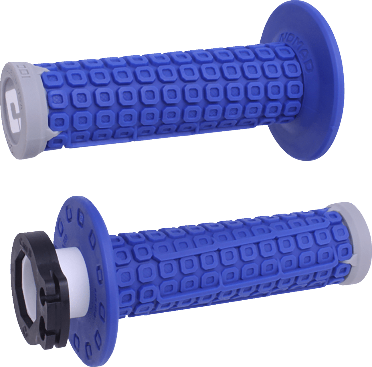 ODI Nomad Lock - On Grips - Off - Road - Blue/Gray H36NDUG - Fits select motocross and off - road bikes - Moto - House MX