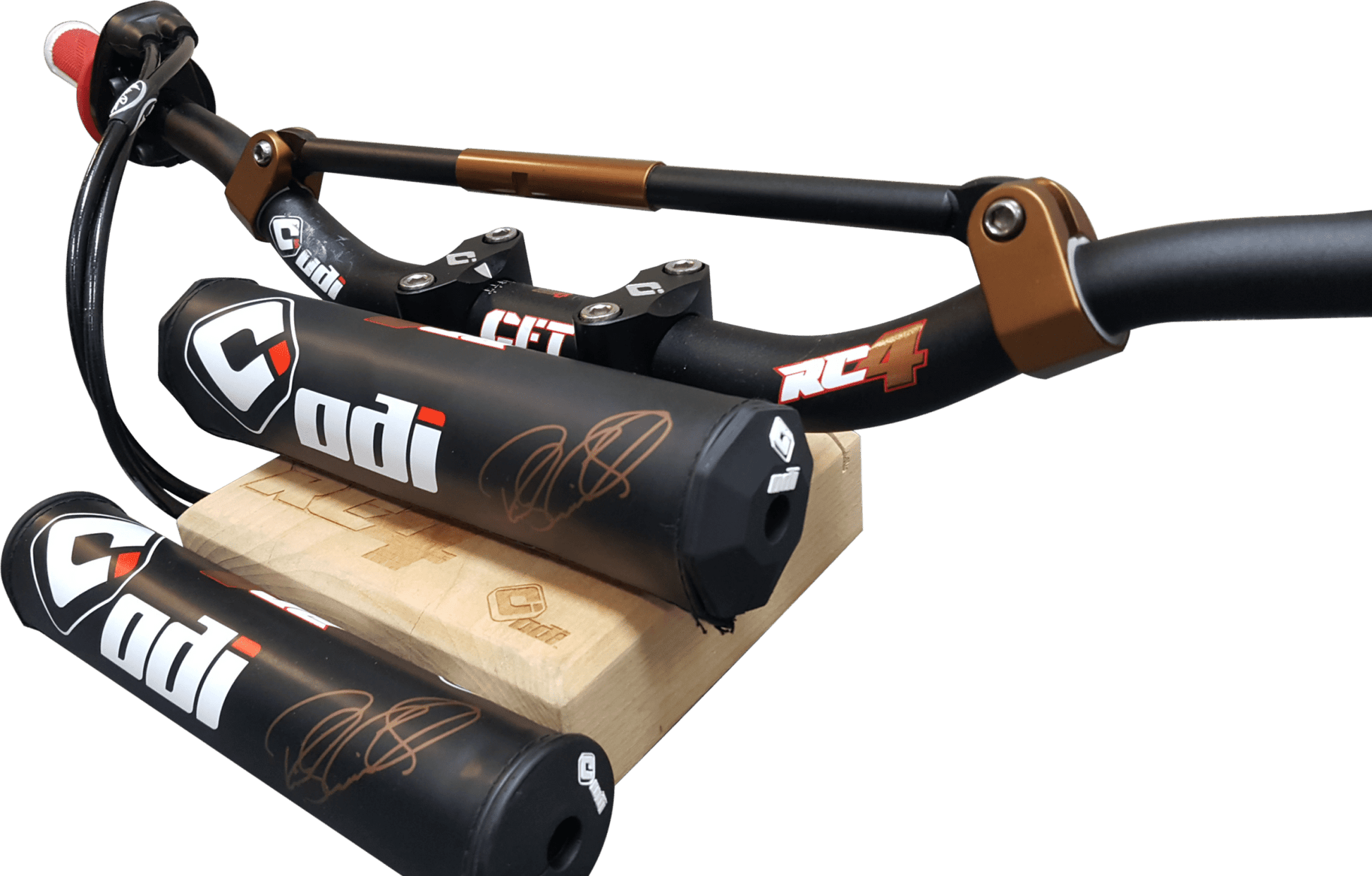 ODI ODI - Odi Bar Pad 245mm Black Rc4 - Fits Most Handlebar Sizes H75BP - RC4 - Moto - House MX