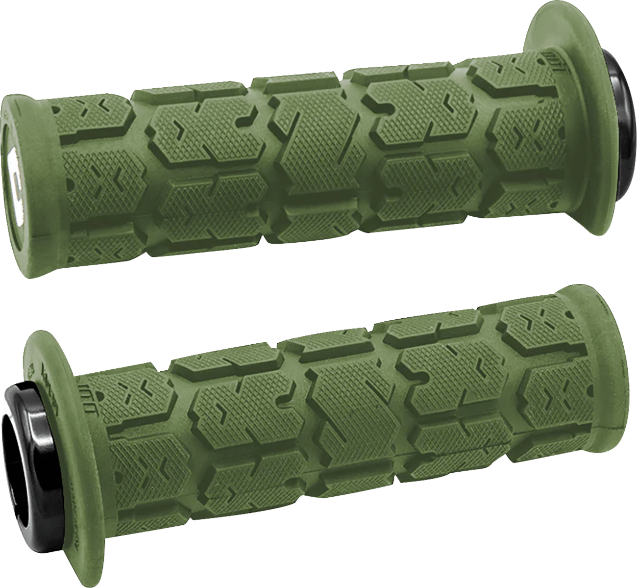 ODI Rogue 2.1 Lock - On Grips - ATV/PWC Handlebar Grips in Green/Black (Part Number J33RGAG - B) - Moto - House MX