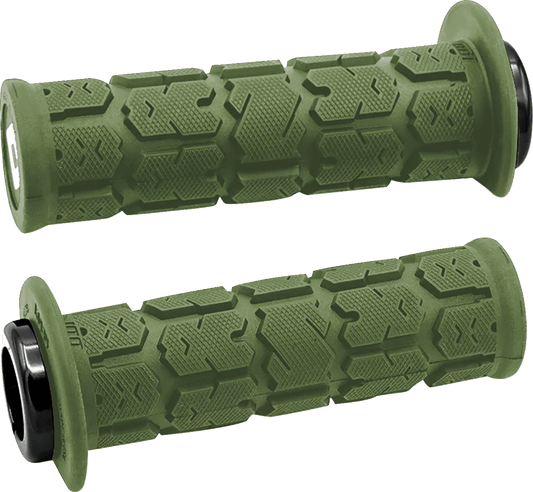 ODI Rogue 2.1 Lock - On Grips - ATV/PWC Handlebar Grips in Green/Black (Part Number J33RGAG - B) - Moto - House MX
