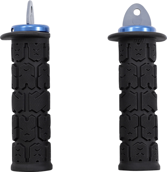 ODI Rogue ATV/PWC Grips - Black/Blue J33RGB - U with Lock - On System - Moto - House MX