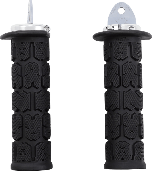 ODI Rogue ATV/PWC Grips Black/Silver J33RGB - S by ODI - Moto - House MX
