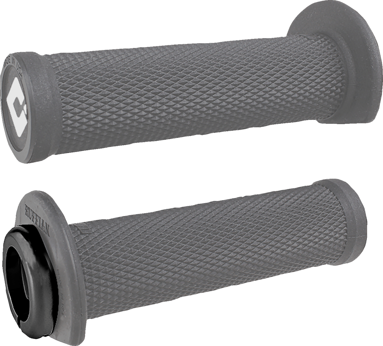 ODI Ruffian 2.1 Lock - On Grips 125mm for ATV and PWC - Grey, Black, Blue, Red, and Graphite - Moto - House MX