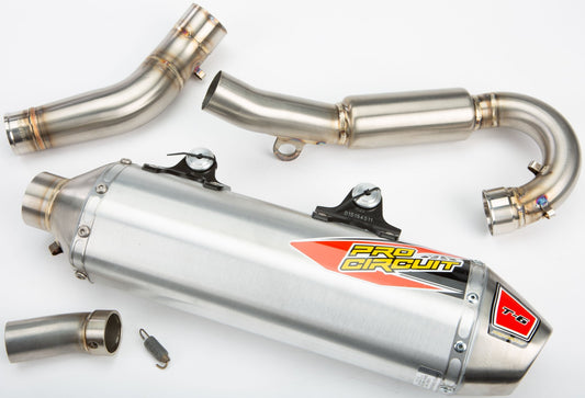 PRO CIRCUIT T - 6 Stainless Steel Full Exhaust System for KTM 450 SX - F and XC - F (2017 - 2018) - Moto - House MX