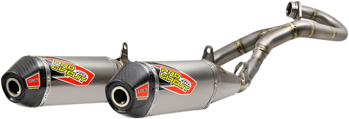 PRO CIRCUIT Ti - 6 Exhaust System 0311945F2 for Off - Road and Closed Course Racing - Moto - House MX