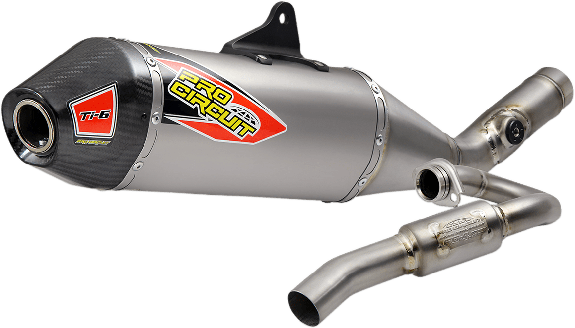PRO CIRCUIT Ti - 6 Exhaust System 0341925F for Off - Road and Closed Course Racing - Moto - House MX
