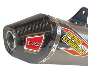 Pro Circuit Ti - 6 Pro Titanium Exhaust System w/Carbon Fiber End - Cap - 0332045FP - 2020 - 2022 Yamaha YZ450F - Moto - House MX