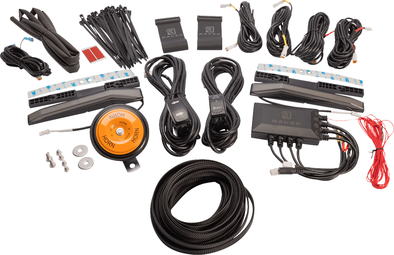 RAVEK 65 - 105 Turn Signal Kit - 2021 - 2025 Can - Am Defender & Maverick Trail - Moto - House MX