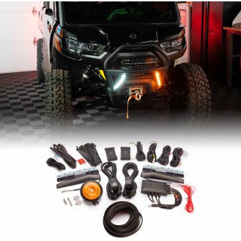 RAVEK Auto - Cancel Turn Signal Kit – Amber & White Running Lights - 65 - 100 - 2016 - 2025 Can - Am Defender & 2024 - 2025 Maverick Trail - Moto - House MX