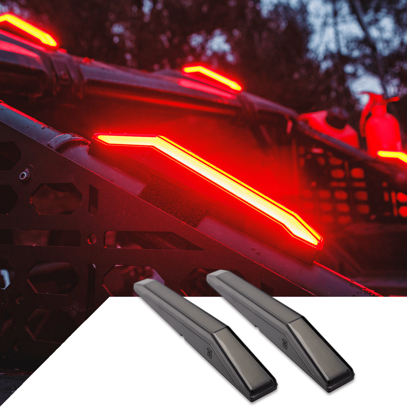 RAVEK Maverick R 65 - 700 Red Running Light Kit with 54 LEDs and Impact - Resistant Lenses - Moto - House MX