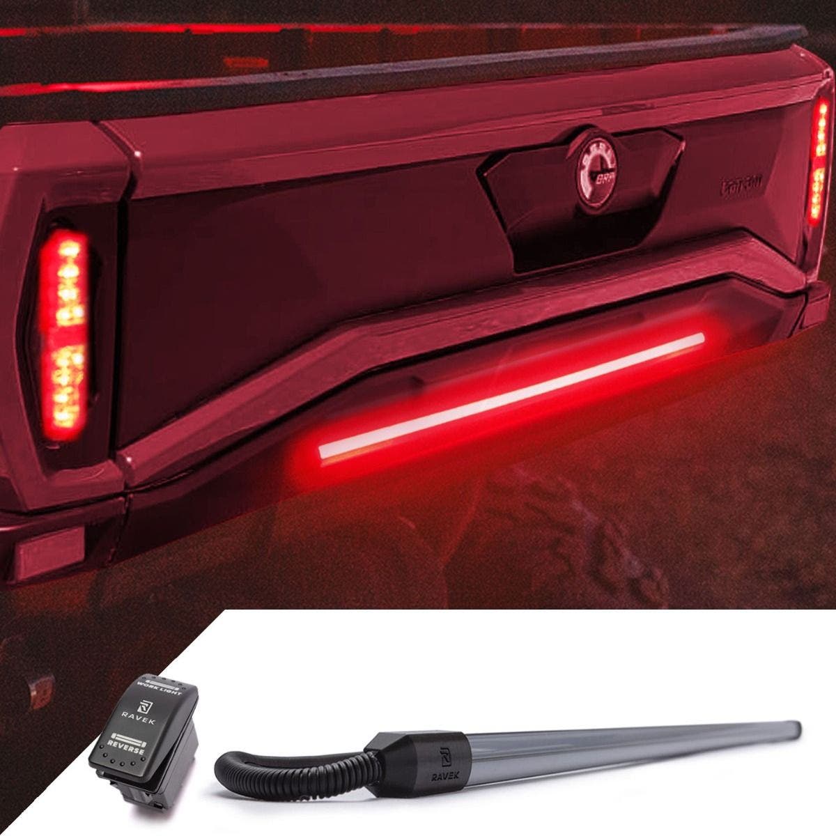 RAVEK Taillight – Multi - Function LED Upgrade - 65 - 504 - 2021 - 2025 Can - Am Commander - Moto - House MX