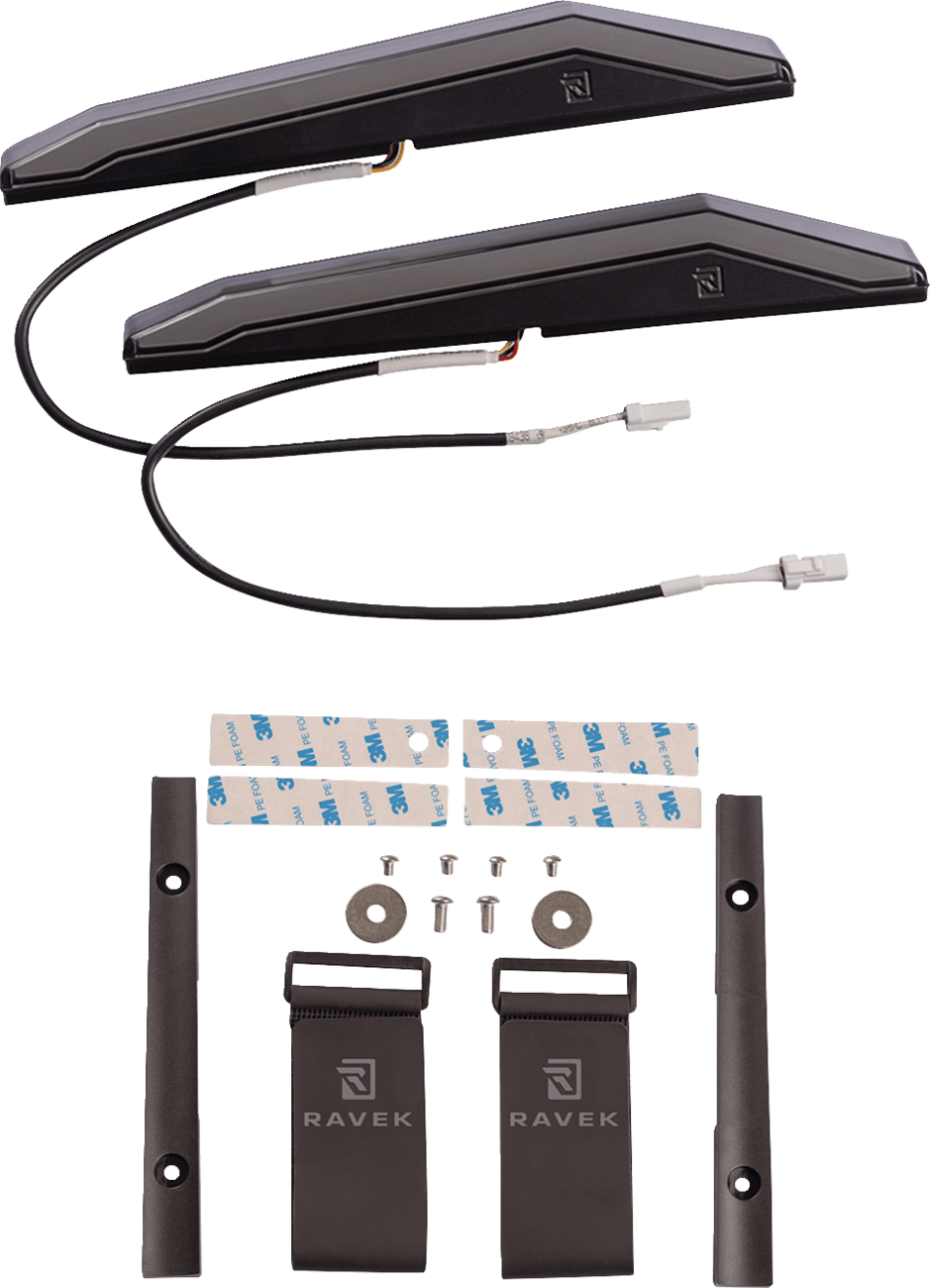 RAVEK Xpedition 64 - 902S Running Light Kit - White with 54 LEDs per Light - Moto - House MX