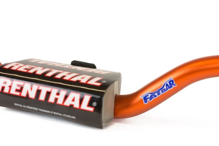 RENTHAL 673 Trials 100 Fatbar Orange - High - Performance Handlebar - Moto - House MX