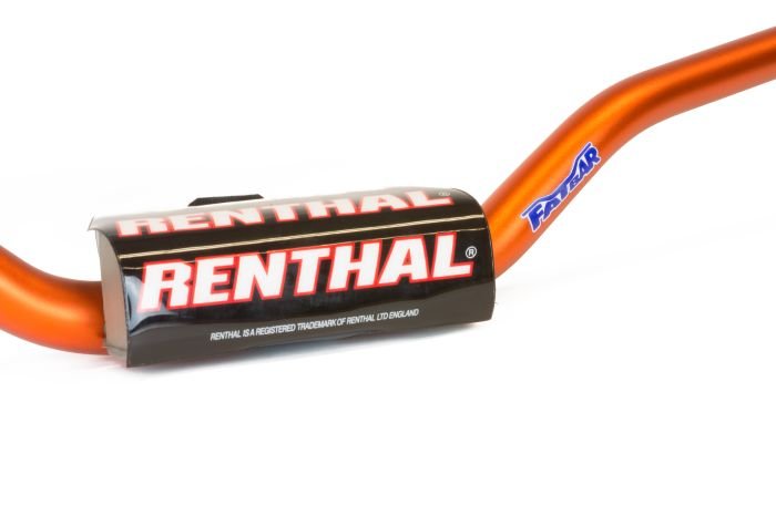 RENTHAL 673 Trials 100 Fatbar Orange - High - Performance Handlebar - Moto - House MX