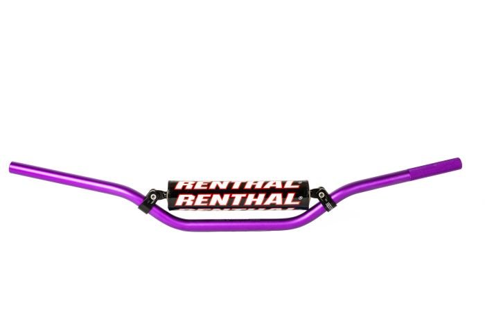 Renthal 971-08-PE-01-261 7/8" Off-Road Handlebar Purple RC Bend - Moto-House MX