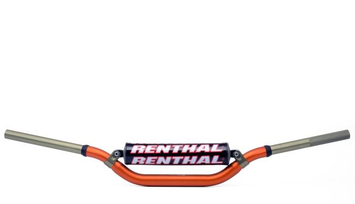 Renthal 997-01-OR-02-185 Twinwall Handlebar 997 RC Bend Orange - Moto-House MX