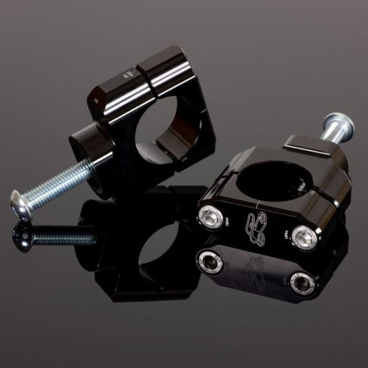 Renthal CL063 36Tech Handlebar Mounts Black Offset - Moto-House MX