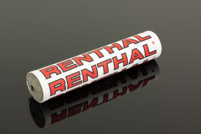 RENTHAL P351 SX Pad - 10 Inch White/Red Retro - Moto - House MX