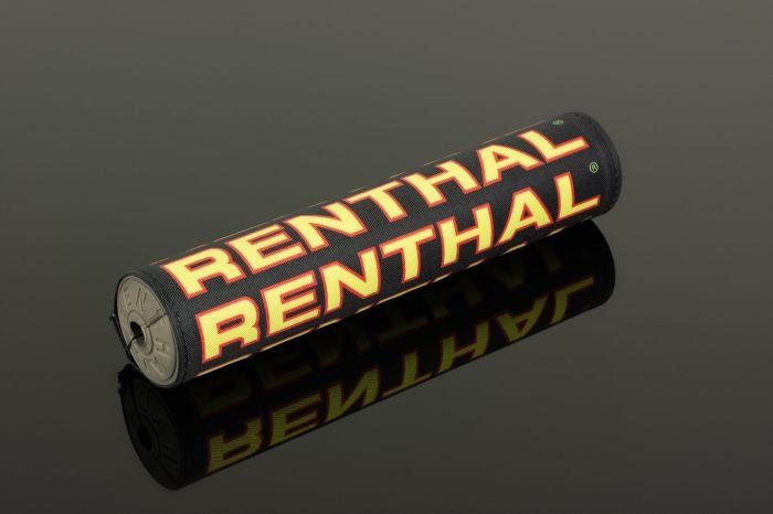Renthal P355 10" Vintage SX Crossbar Pad Black Red Yellow - Moto-House MX
