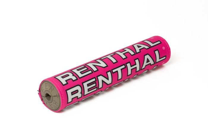 Renthal P356 10" Vintage SX Crossbar Pad Pink White - Moto-House MX
