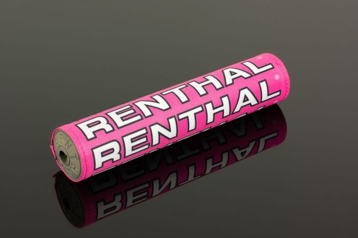 Renthal P356 10" Vintage SX Crossbar Pad Pink White - Moto-House MX