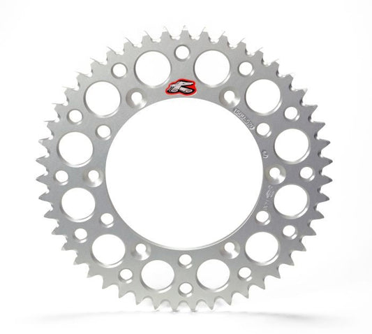 RENTHAL Rear Ultralight Sprocket Silver Grooved 40T - Part Number 203U - 520 - 40GPSI - Moto - House MX