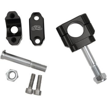 RENTHAL Rubber - Mounted Handlebar Clamp Bar Mount - CL002 - 1 - 1/8" - 0 mm Offset - Moto - House MX