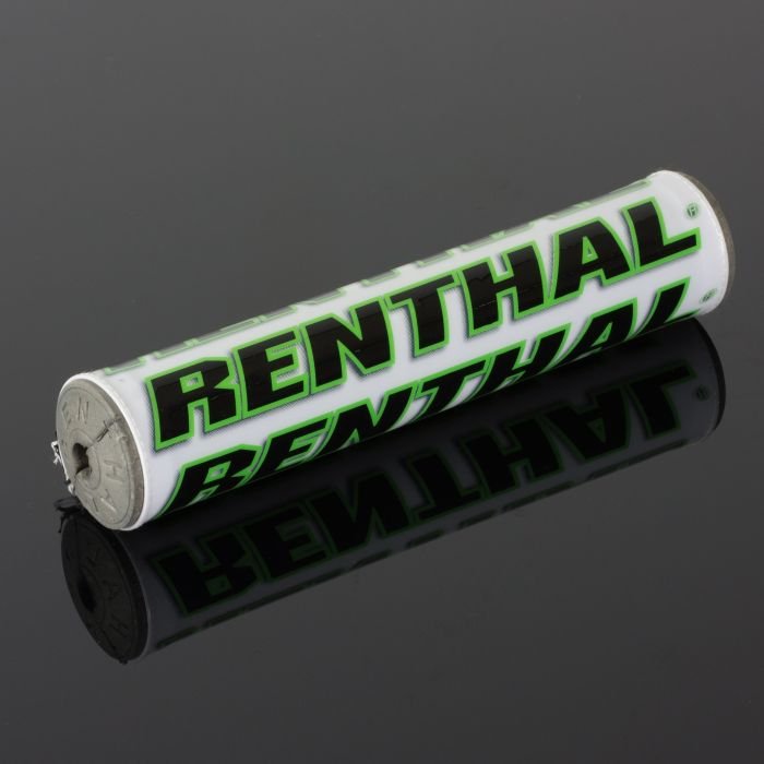 Renthal P267 SX Crossbar Pad 10 Inch White Green - Moto-House MX