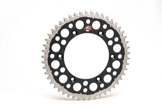 Renthal 1540-520-49GPBK Twinring Rear Sprocket 49T Black - Moto-House MX