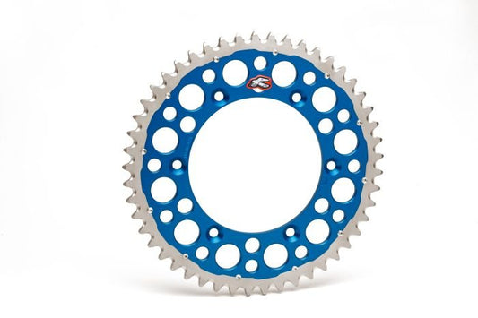 Renthal 2240-520-50GPBU Twinring Rear Sprocket 50T Blue - Moto-House MX
