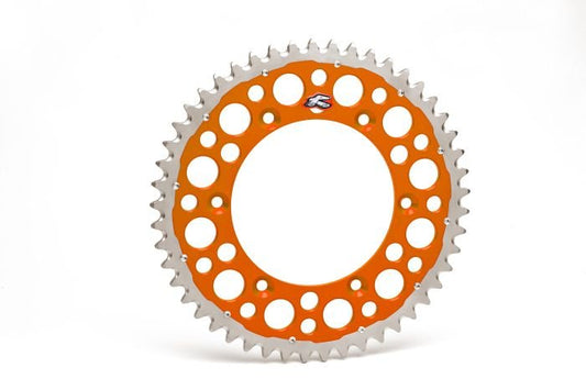 Renthal 2240-520-48GPOR Twinring Rear Sprocket 48T Orange - Moto-House MX