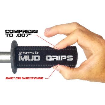 RISK RACING - 00139 - Mud Grips - Black - Moto - House MX