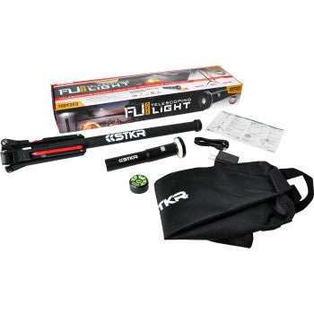 RISK RACING - 12679 - Fli - Pro 8' Telescoping Light - Removable Flashlight LED - 1200 Lumens - Moto - House MX