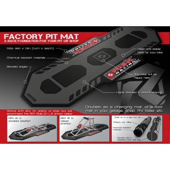 RISK RACING Factory Pit Mat - 00244 - Gray/Black - Moto - House MX