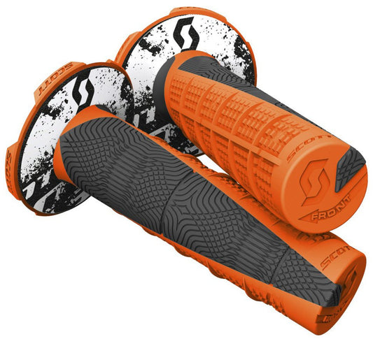 Scott Deuce 2 Grips with Donuts - 219627 - 5857 - Orange/Black - Moto - House MX