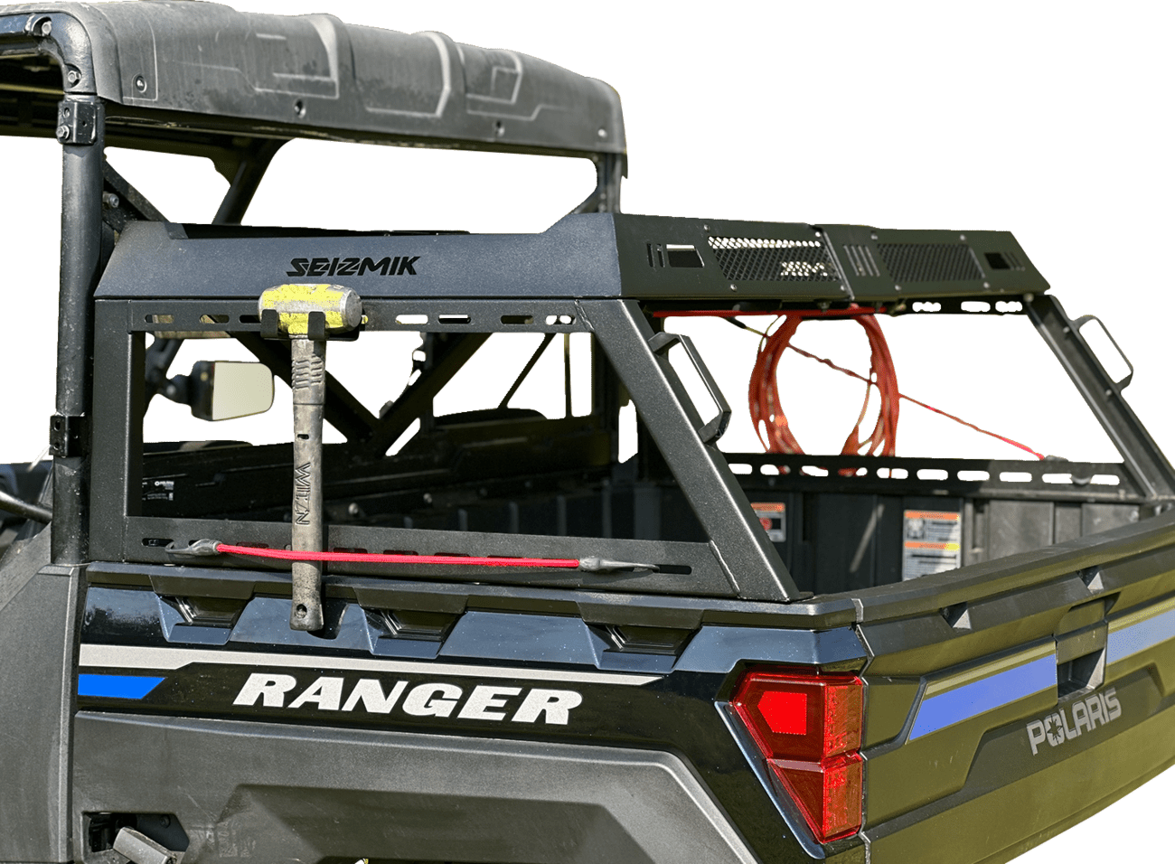 SEIZMIK Bed Rack Basket - Black - Part 58 - 08077 - Fits Can - Am and Polaris Models - Moto - House MX