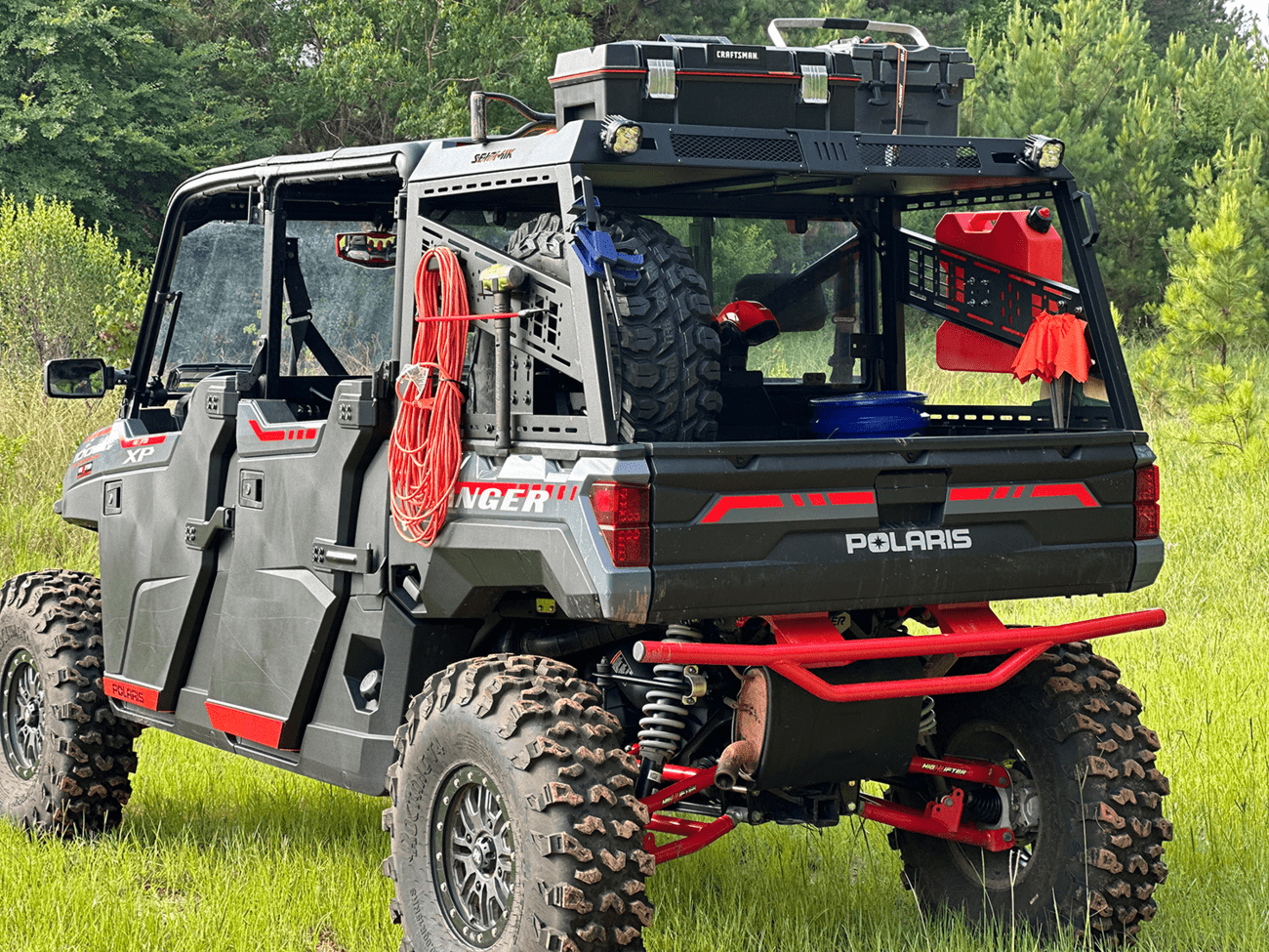 SEIZMIK Bed Rack Kit - Full Height - Black - Cam Am/Defender | Polaris/Ranger 58 - 08075 - Moto - House MX