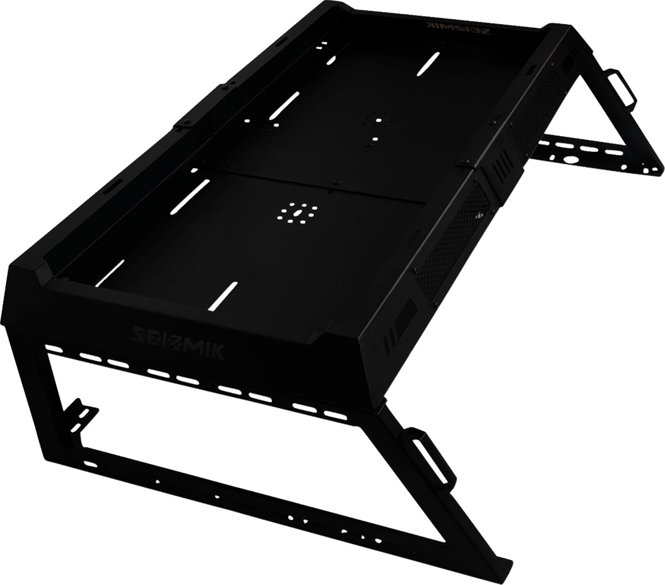 SEIZMIK Bed Rack Kit - Half Height - Black - Fits Can Am Defender & Polaris Ranger 58 - 08076 - Moto - House MX