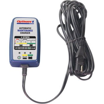 Tecmate Optimate 1 Duo Battery Charger/Maintainer 12V lead - acid or 12.8V lithium battery - Moto - House MX