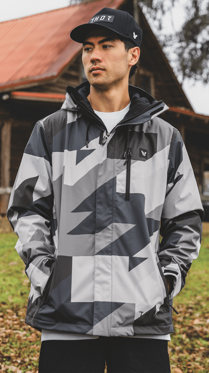 THOR Brave Tour Jacket - Gray/Black Camo - Medium - 2920 - 0862 - Moto - House MX