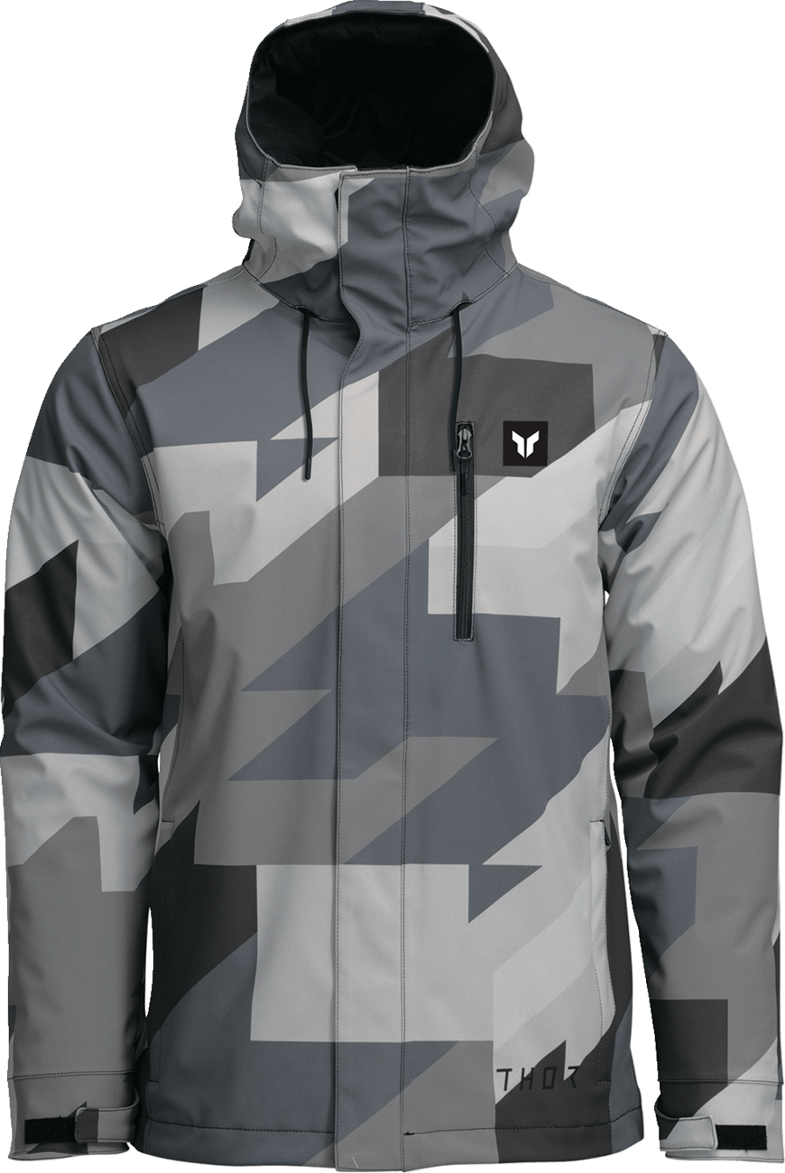 THOR THOR Brave Tour Jacket 2XL - Gray/Black Camo with Water - Resistant and Insulation - 2920 - 0865 - Moto - House MX