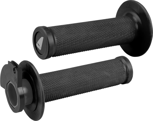 UFO MA01828K Lock - On Grips Black Twist Throttle Dirt Bike MX - Moto - House MX