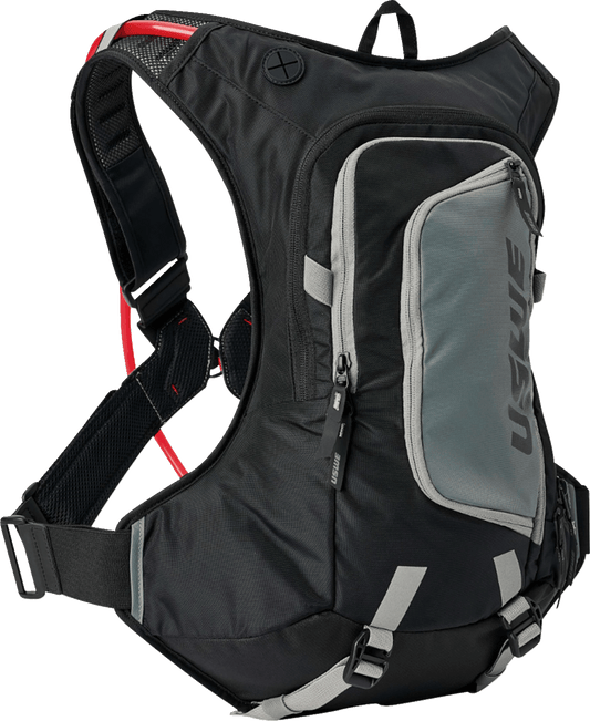 USWE Moto Hydration Pack 12L Carbon Black 212059001 MX Enduro Trail Bag - Moto - House MX