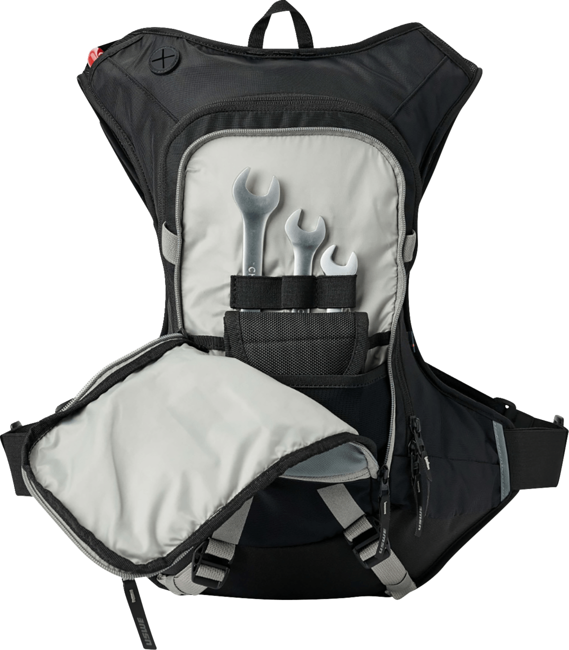 USWE Moto Hydration Pack 12L Carbon Black 212059001 MX Enduro Trail Bag - Moto - House MX