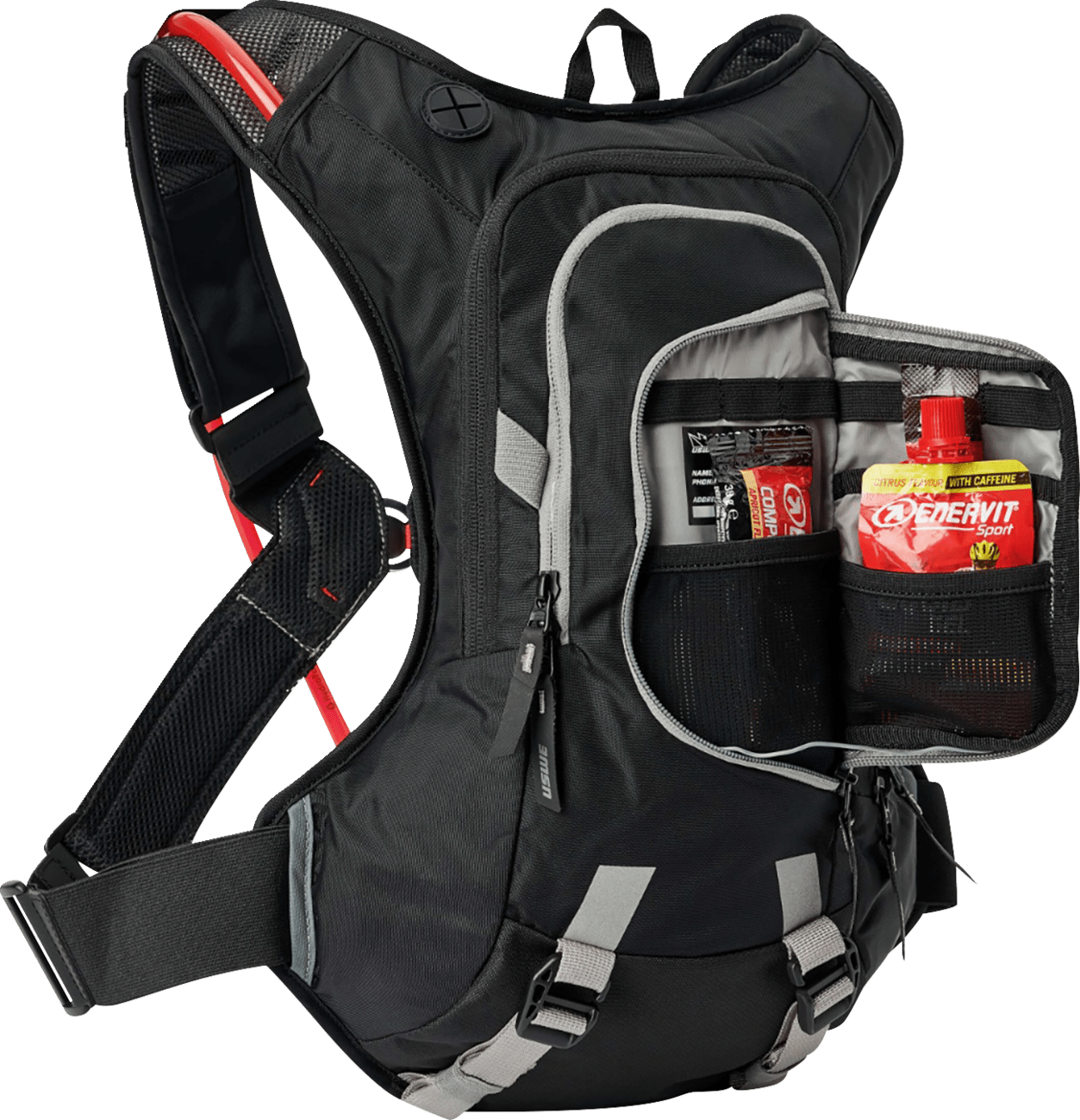 USWE Moto Hydration Pack 8L Black/Gray 208059001 MX Enduro Trail Race Bag - Moto - House MX