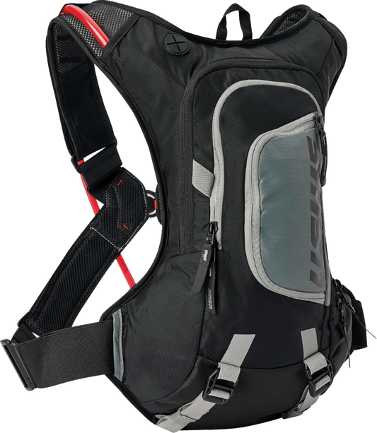 USWE Moto Hydration Pack 8L Black/Gray 208059001 MX Enduro Trail Race Bag - Moto - House MX