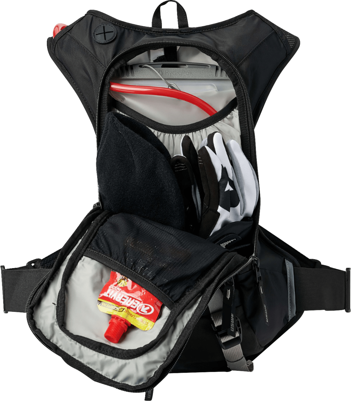 USWE Moto Hydration Pack 8L Black/Gray 208059001 MX Enduro Trail Race Bag - Moto - House MX