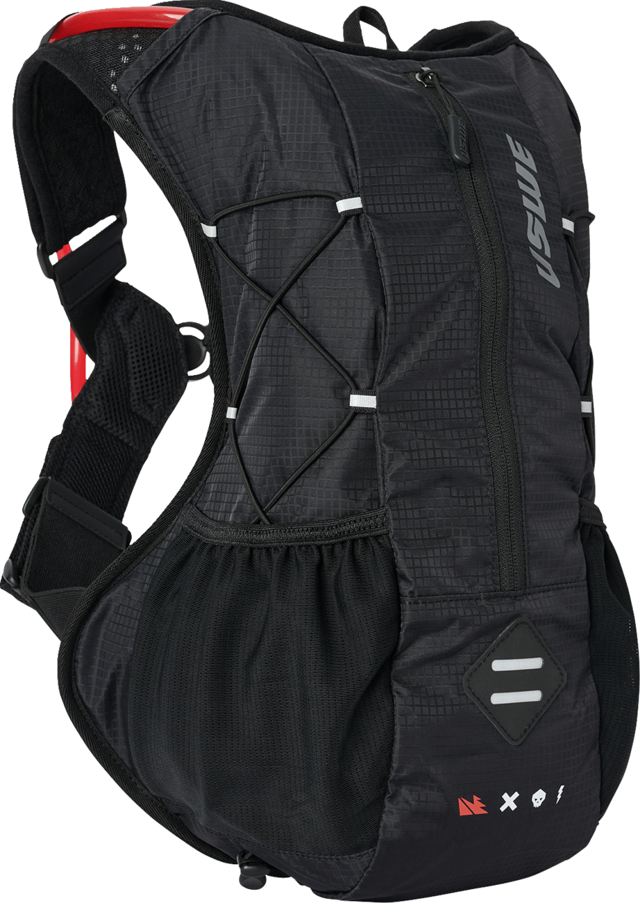 USWE Outlander 10L Hydration Pack Recycled Black 210076001 MTB, Moto, Enduro Bag - Moto - House MX