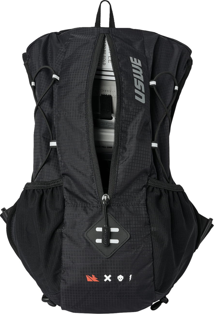 USWE Outlander 10L Hydration Pack Recycled Black 210076001 MTB, Moto, Enduro Bag - Moto - House MX