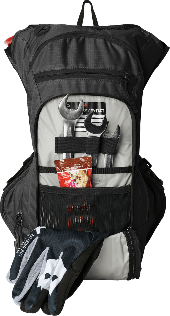 USWE Outlander 9L Hydration Pack Black - 5209077001 - MTB Moto Enduro Backpack - Moto - House MX